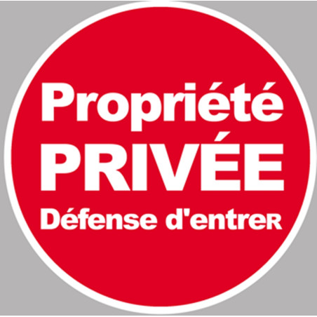 propriété privée (10cm) - Sticker / autocollant