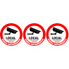 vidéo surveillance local - 3x5cm - Autocollant(sticker)