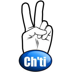 Salut de motard Ch'ti (10x4,8 cm) - Sticker/autocollant