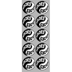 Soldes Yin Yang (10 fois 5x5cm) - Autocollant(sticker)