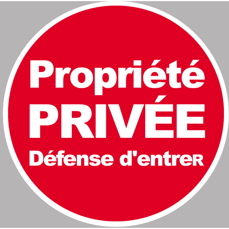 propriété privée (5cm) - Sticker / autocollant