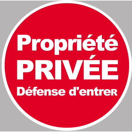 propriété privée (5cm) - Sticker / autocollant