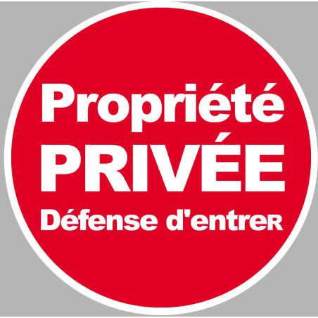 propriété privée (5cm) - Sticker / autocollant