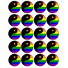 Yin Yang Lgbt (20 fois 5cm) - Autocollant(sticker)