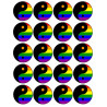 Yin Yang Lgbt (20 fois 5cm) - Autocollant(sticker)