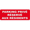 stationnement réserve aux résidents - 1 sticker 29,7x10cm - Sticker/