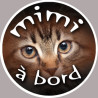 Mimi a bord - 15cm - Autocollant(sticker)