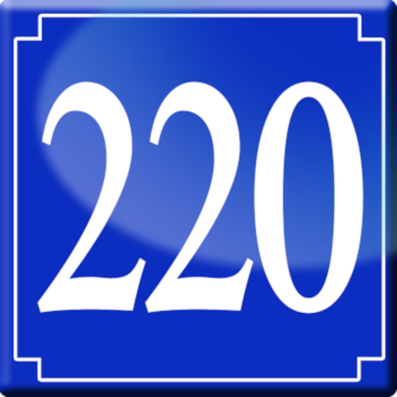numéroderue220 - classique 10x10cm - Autocollant(sticker)
