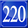 numéroderue220 - classique 10x10cm - Autocollant(sticker)