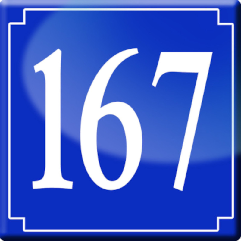 numéroderue167 - classique 10x10cm - Autocollant(sticker)