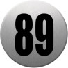 numéroderue89 - gris brossé 10x10cm - Autocollant(sticker)
