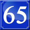 numéroderue65 - classique 10x10cm - Autocollant(sticker)