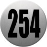numéroderue254 - gris brossé 10x10cm - Autocollant(sticker)