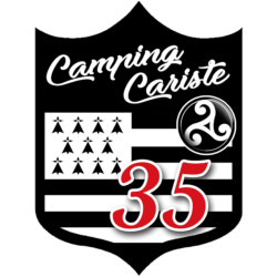campingcariste Breton 35 - 15x11.2cm - Autocollant(sticker)