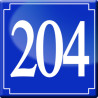 numéroderue204 - classique 10x10cm - Autocollant(sticker)