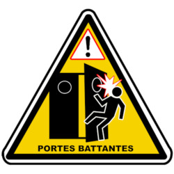 Portes Battantes (15x13.5cm) - Autocollant(sticker)