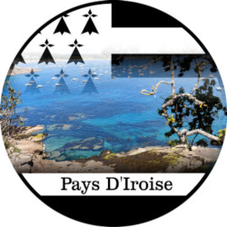 Côte Pays d'Iroise - (20x20cm) - Sticker/autocollant