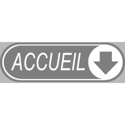 Accueil directionnel vers le bas (19x6cm) - Autocollant(sticker)