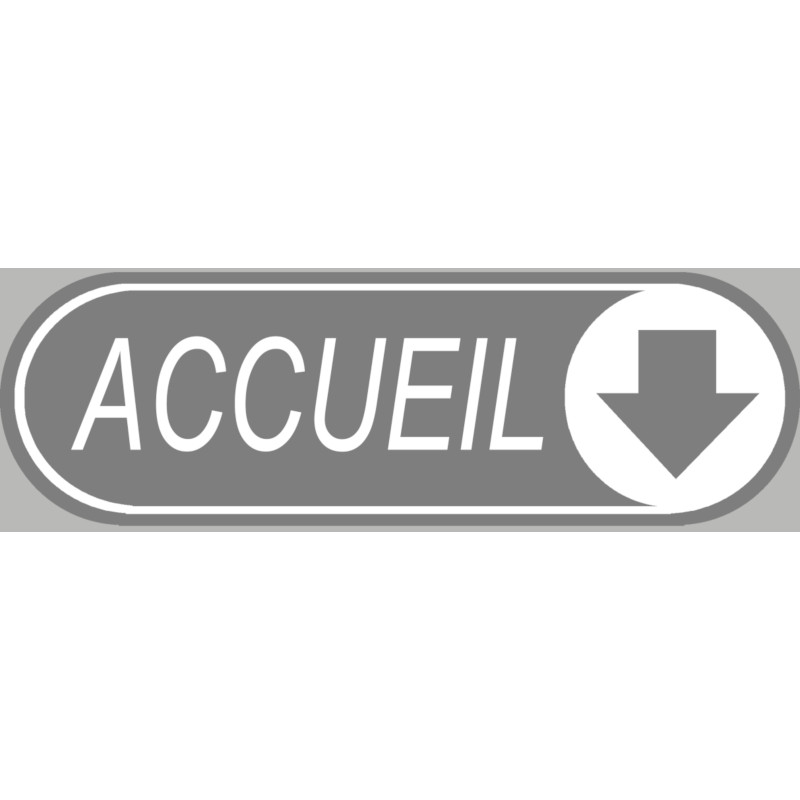 Accueil directionnel vers le bas (19x6cm) - Sticker/autocollant