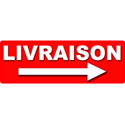 Livraison droite (29x10cm) Sticker / autocollant