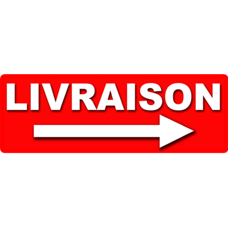 Livraison droite (29x10cm) Sticker / autocollant