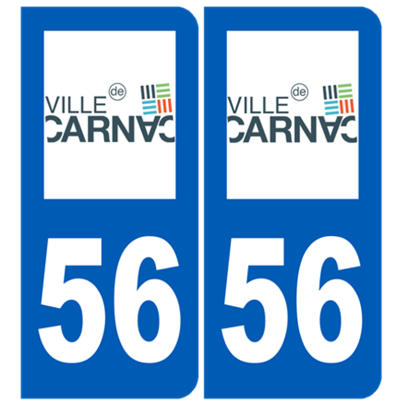 immatriculation Carnac 56 - Sticker/autocollant
