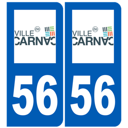 immatriculation Carnac 56 - Sticker/autocollant
