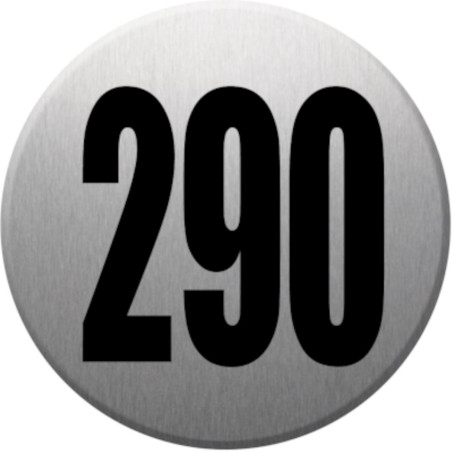 numéroderue237 - gris brossé 10x10cm - Autocollant(sticker)