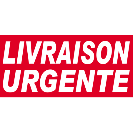 Livraison urgente - 30x14 cm - Sticker/autocollant