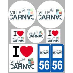 Carnac (8 autocollants variés) - Sticker/autocollant
