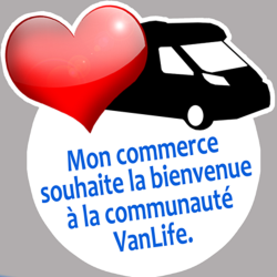 bienvenue à la communauté VanLife - 20cm - Sticker/autocollant