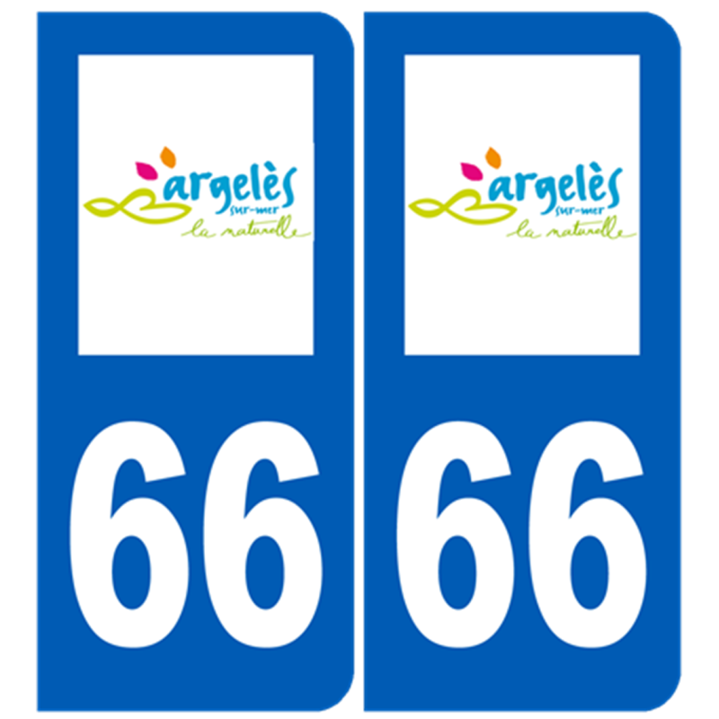 immatriculation 66 Argelès-sur-Mer - Sticker/autocollant
