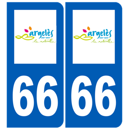 immatriculation 66 Argelès-sur-Mer - Sticker/autocollant
