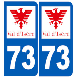 immatriculation 73 Val d’Isère 73 - Sticker/autocollant