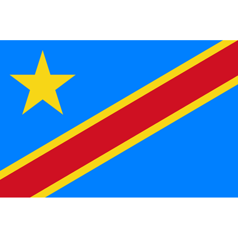Drapeau République démocratique du Congo (19.5x13cm) - Sticker/autoc