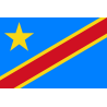 Drapeau République démocratique du Congo (5x3.3cm) - Sticker/autocol