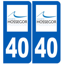 immatriculation 40 Soorts-Hossegor - Sticker/autocollant