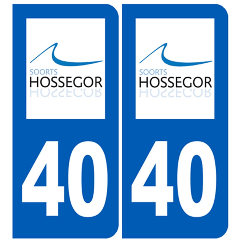 immatriculation 40 Soorts-Hossegor - Sticker/autocollant