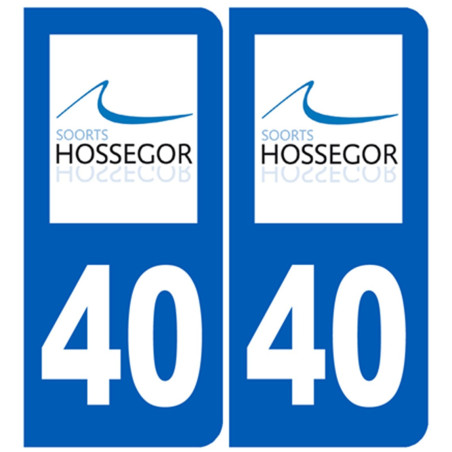immatriculation 40 Soorts-Hossegor - Sticker/autocollant