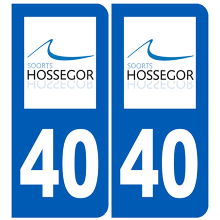 immatriculation 40 Soorts-Hossegor - Autocollant(sticker)
