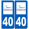 immatriculation 40 Soorts-Hossegor - Sticker/autocollant