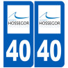 immatriculation 40 Soorts-Hossegor - Autocollant(sticker)
