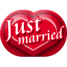 Just married (5x3.5cm) - Autocollant(sticker)