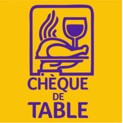 Chèque de table accepté - 15x15cm - Autocollant(sticker)