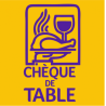 Chèque de table accepté - 15x15cm - Sticker/autocollant