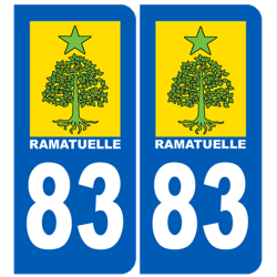 immatriculation Ramatuelle 83 - Autocollant(sticker)
