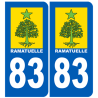 immatriculation Ramatuelle 83 - Autocollant(sticker)