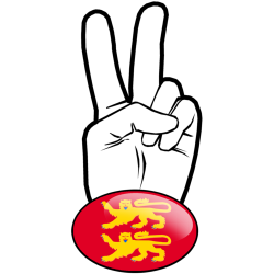 salut de motard Normand (15x7,2cm) - Sticker/autocollant