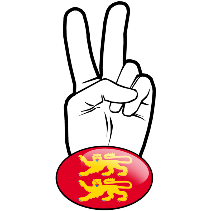 salut de motard Normand (15x7,2cm) - Sticker/autocollant