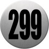 numéroderue299 - gris brossé 10x10cm - Autocollant(sticker)
